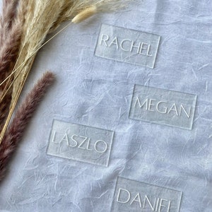 Marque-places transparents en acrylique pour mariage Marque-places en acrylique pour mariage