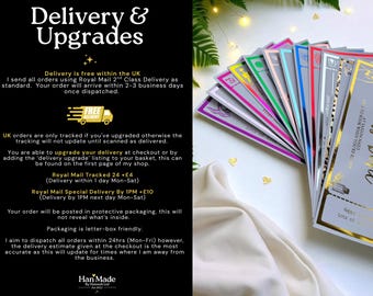 Delivery Upgrades - Allow 24hrs Processing Mon-Fri