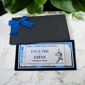 Carte pour match de rugby à gratter Bon sport, Tout billet aluminium personnalisé, Billet souvenir de luxe, Surprise, Cadeau, Fête des pères