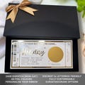 Holiday Golden Ticket Scratch Card Reveal Plane Boarding Pass Destination Pass Fake Flight Personalised Foil Luxury Gift Voucher Hen Stag Do product logo