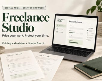 Freelance Pricing Calculator with Scope Guard, Quote Builder & Profit Planner | HTML Download