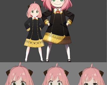 Anya avatar vrm for vtuber Anime avatar Vtuber Twitch or Youtube