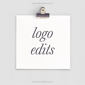 Purchase additional Revisions or Edits to Upscale Pre-made Logo Design, add-on service to pre-made logos