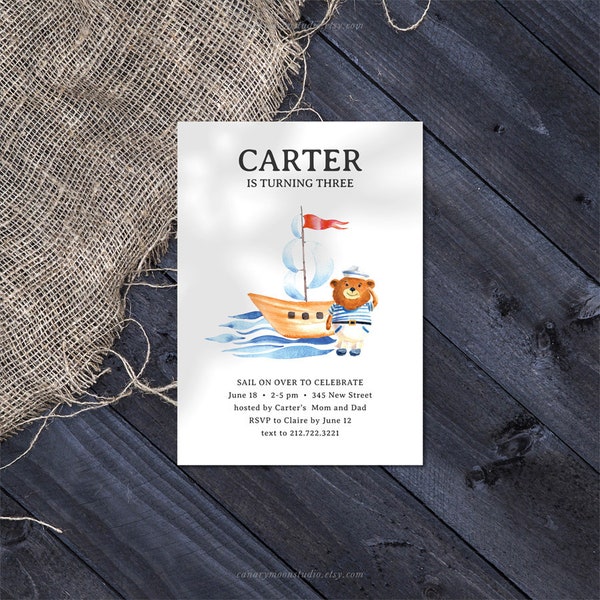 Sailor Moon Digital Template Invitation Etsy