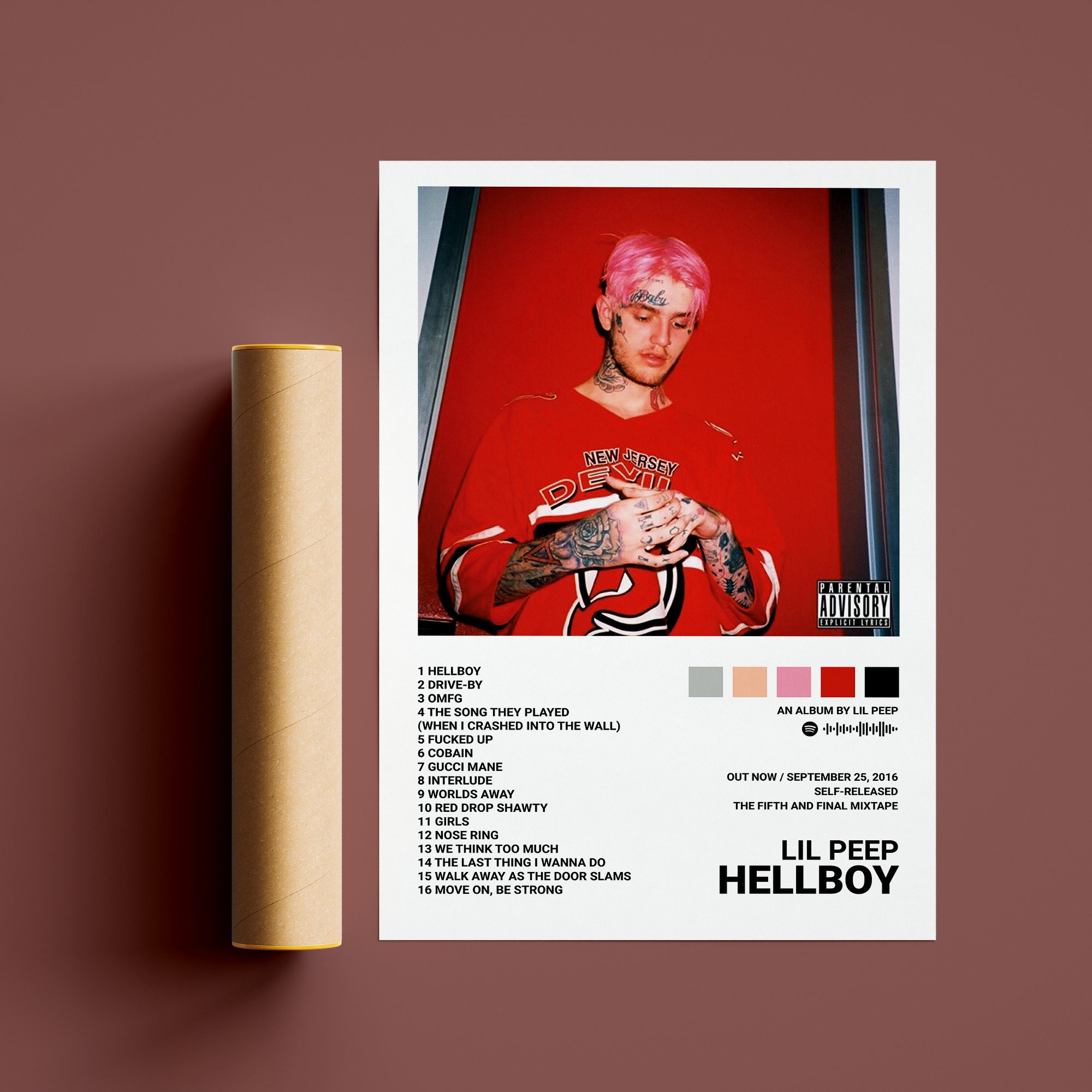Discover Lil Peep Posters / Hellboy Poster / Album Cover Poster
