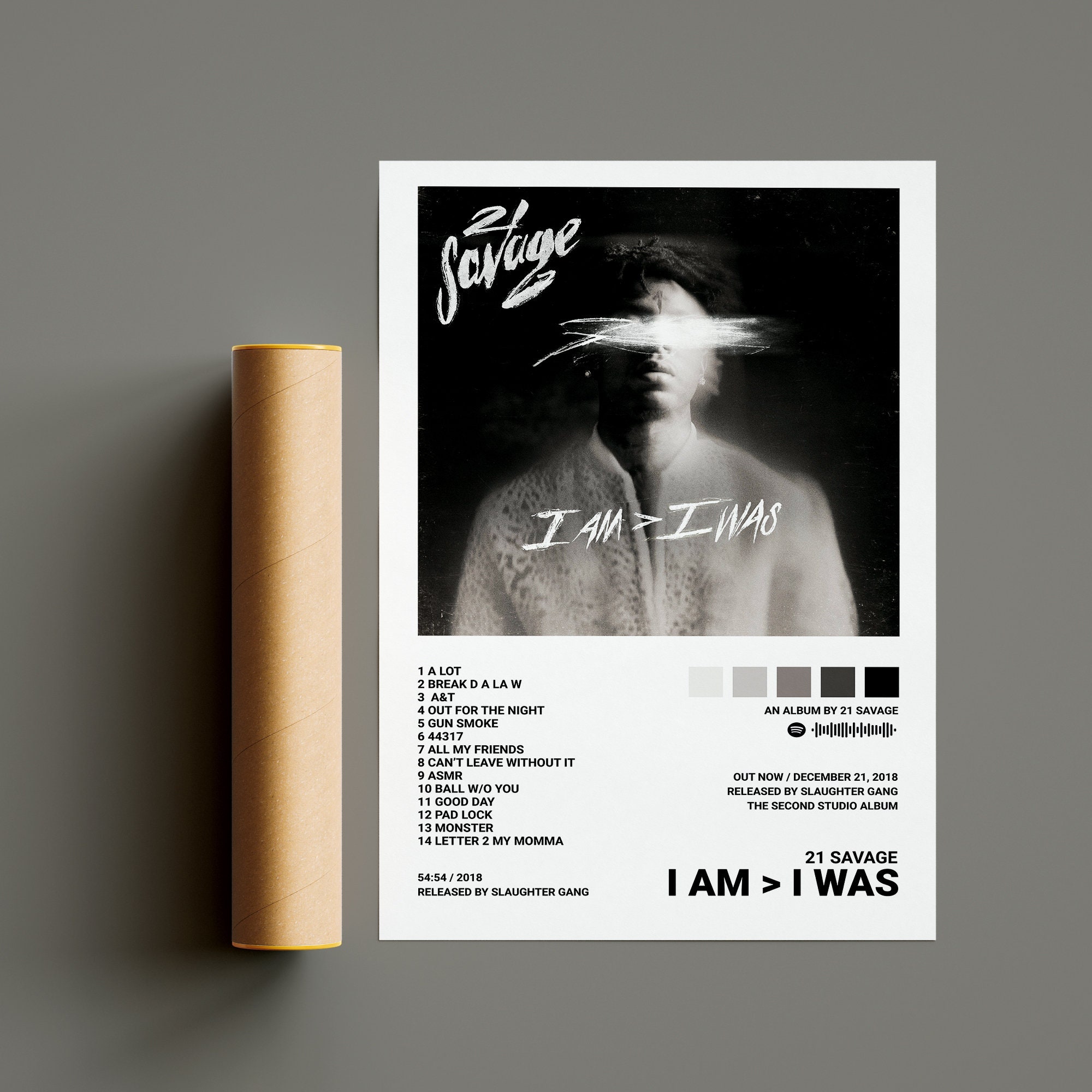 21 Savage Poster / I Am > I Was Poster