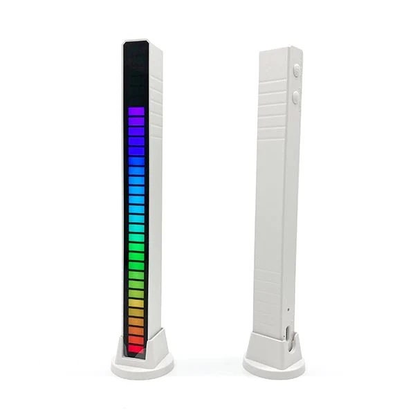 2 LED Strip Lights Sound Control Pickup Rhythm Light Music Atmosphere Light RGB Colorful Tube USB Energy-Saving Lamp