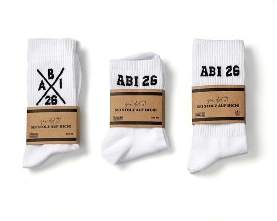 Abi 26 Socken - Abitur 2026 - Tennissocken