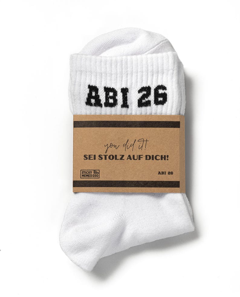 Graduation 26 Socks - High School Graduation 2026 - Tennis Socks image 4