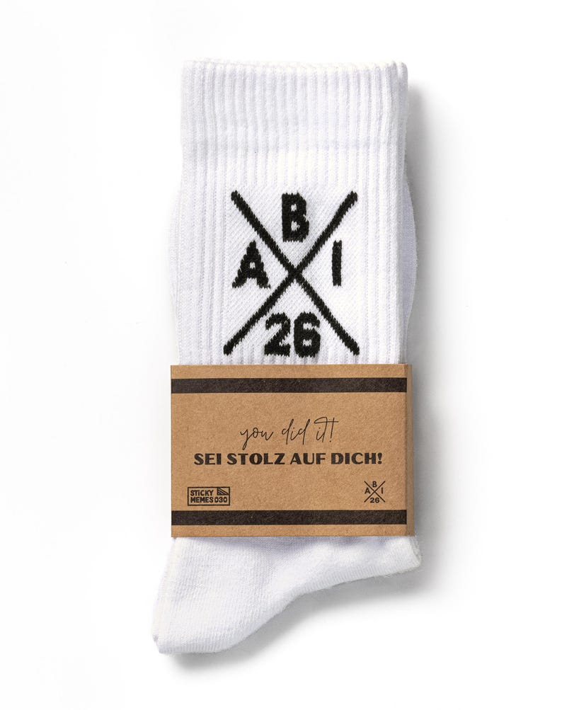 Graduation 26 Socks - High School Graduation 2026 - Tennis Socks image 3