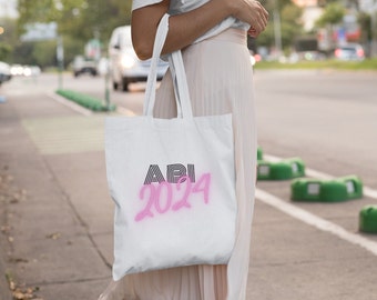 Abi 2024 bag - cotton bag Abitur 2024 - neon