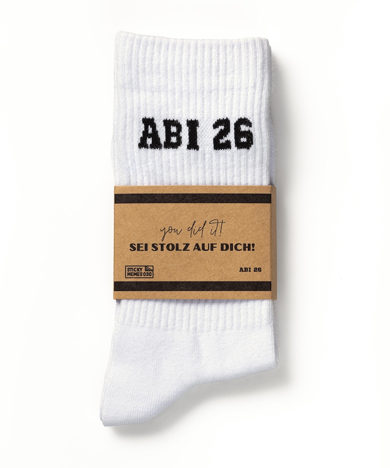 Graduation 26 Socks - High School Graduation 2026 - Tennis Socks image 2