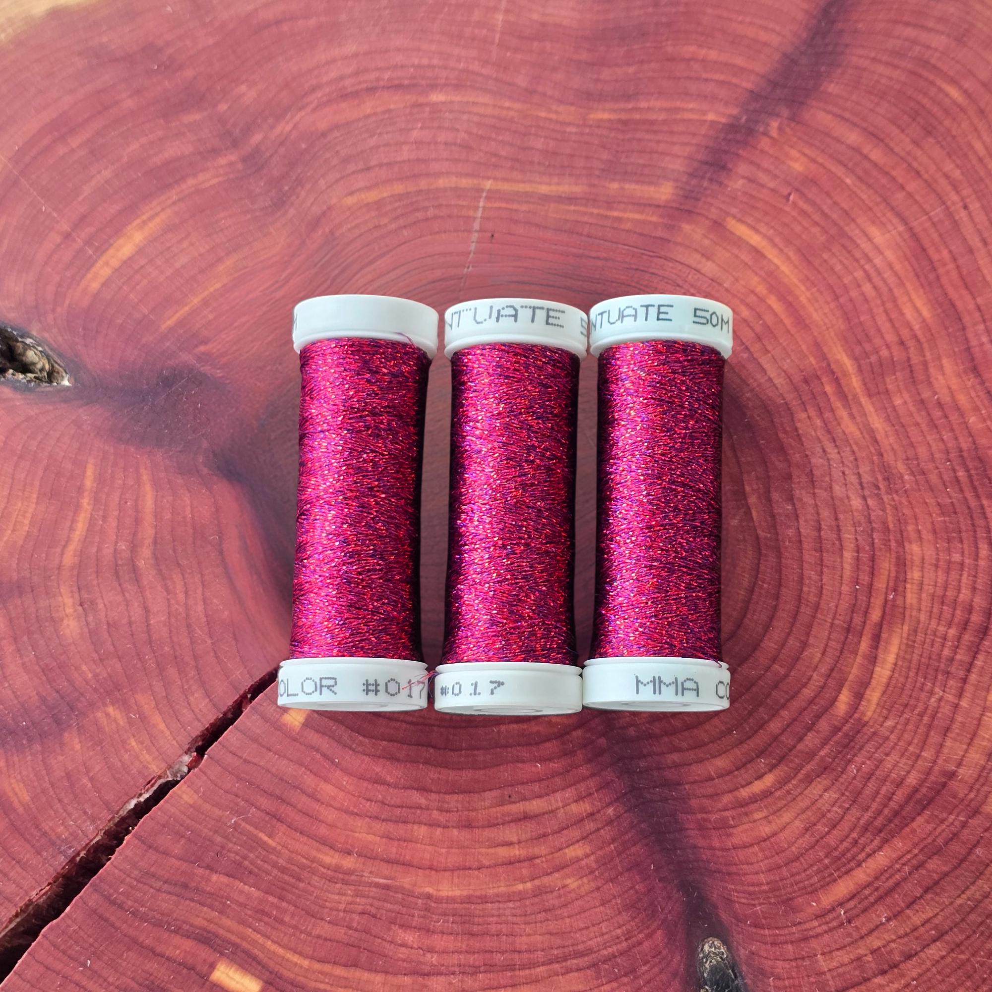Sparkle Threads Accentuate Metallic Filament Thread, 50 Meter Spools, Sparkle Glitter ...