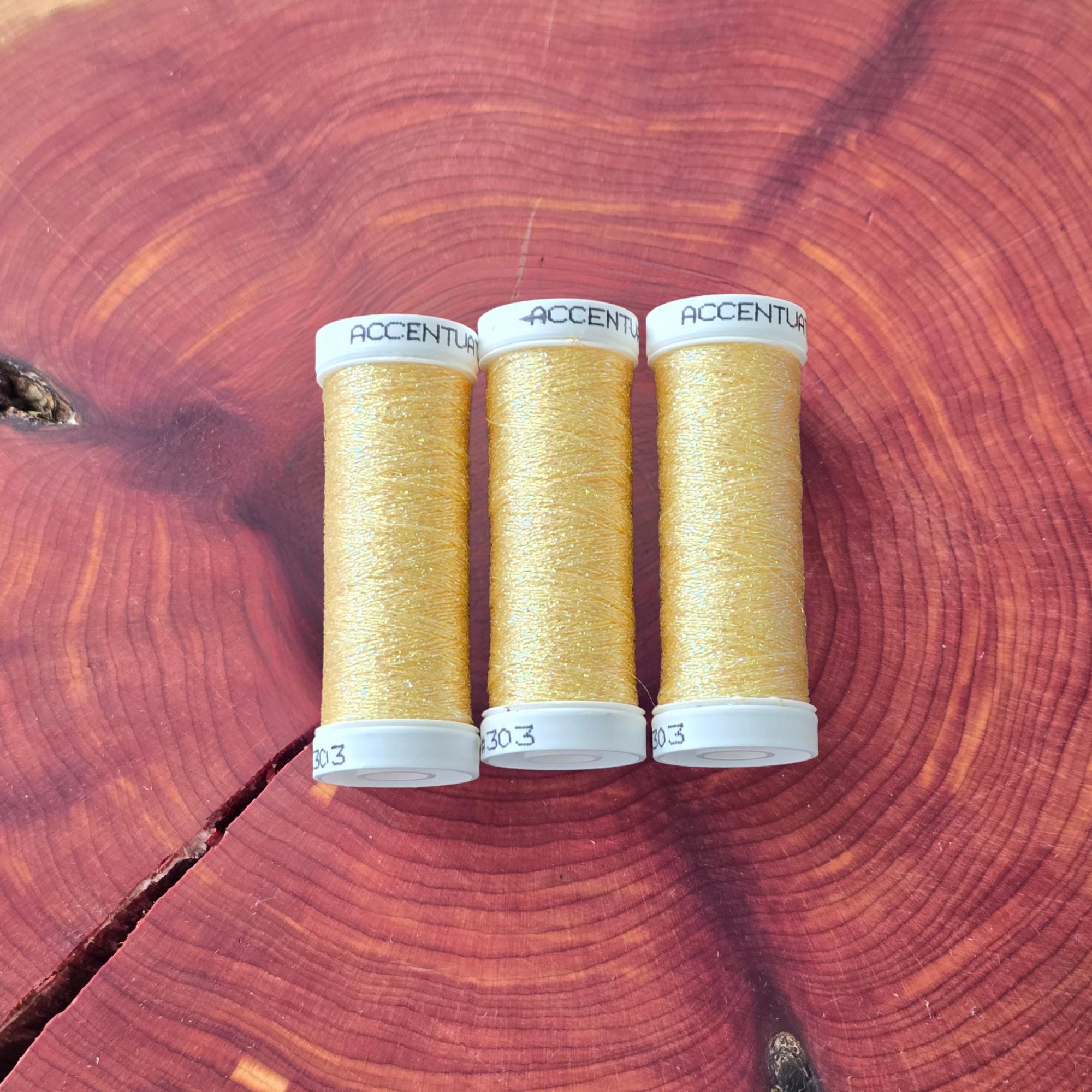 Sparkle Threads Accentuate Metallic Filament Thread, 50 Meter Spools, Sparkle Glitter ...