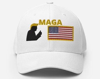 MAGA Donald Trump US Flag - Structured Twill Cap
