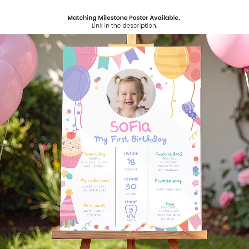 Fun To Be One 1st Birthday Favor Tag, Editable First Birthday Thank You Tag Balloons, One Is Fun Party Favor Tags, Rainbow T08 image 4