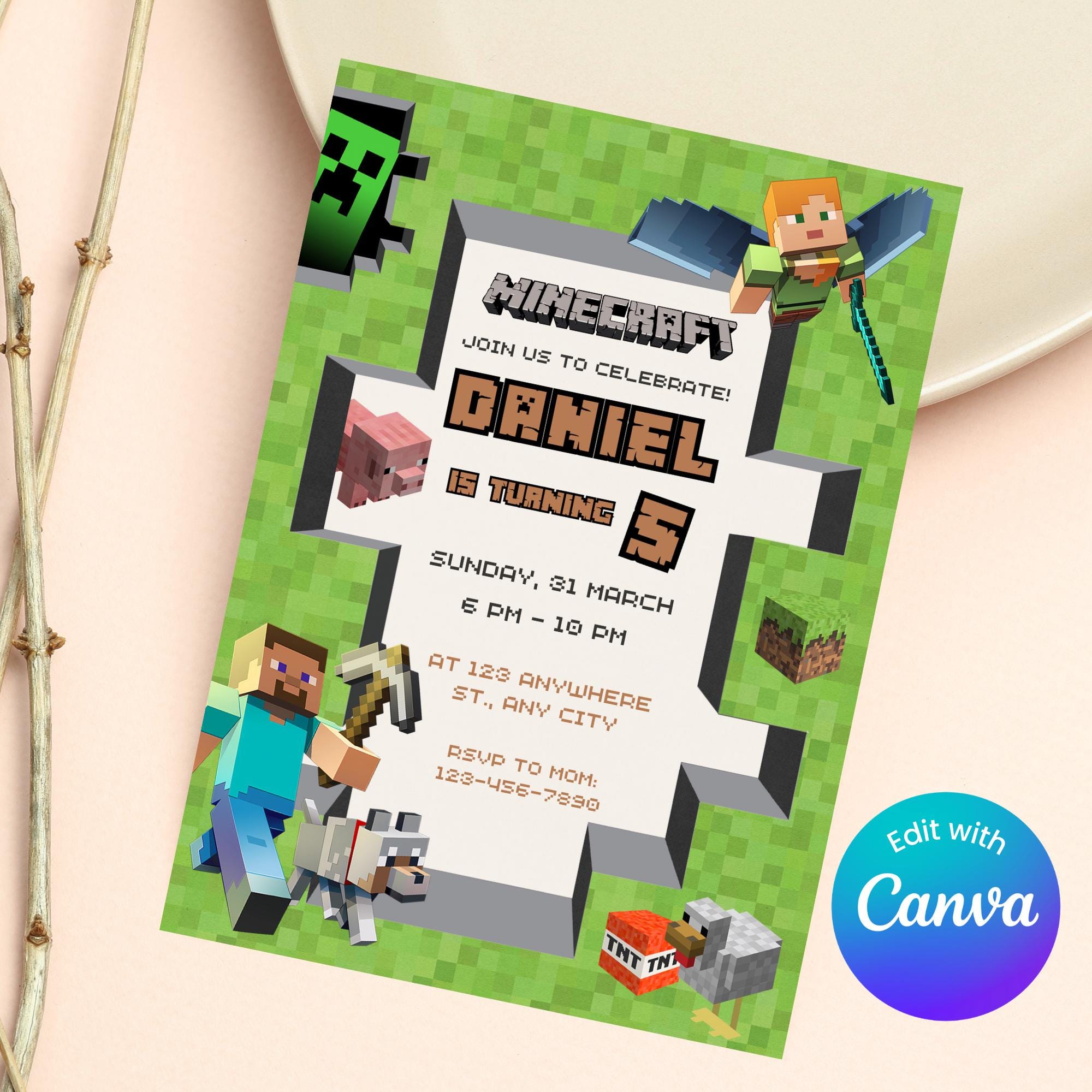 Simple Canva Invite Instructions