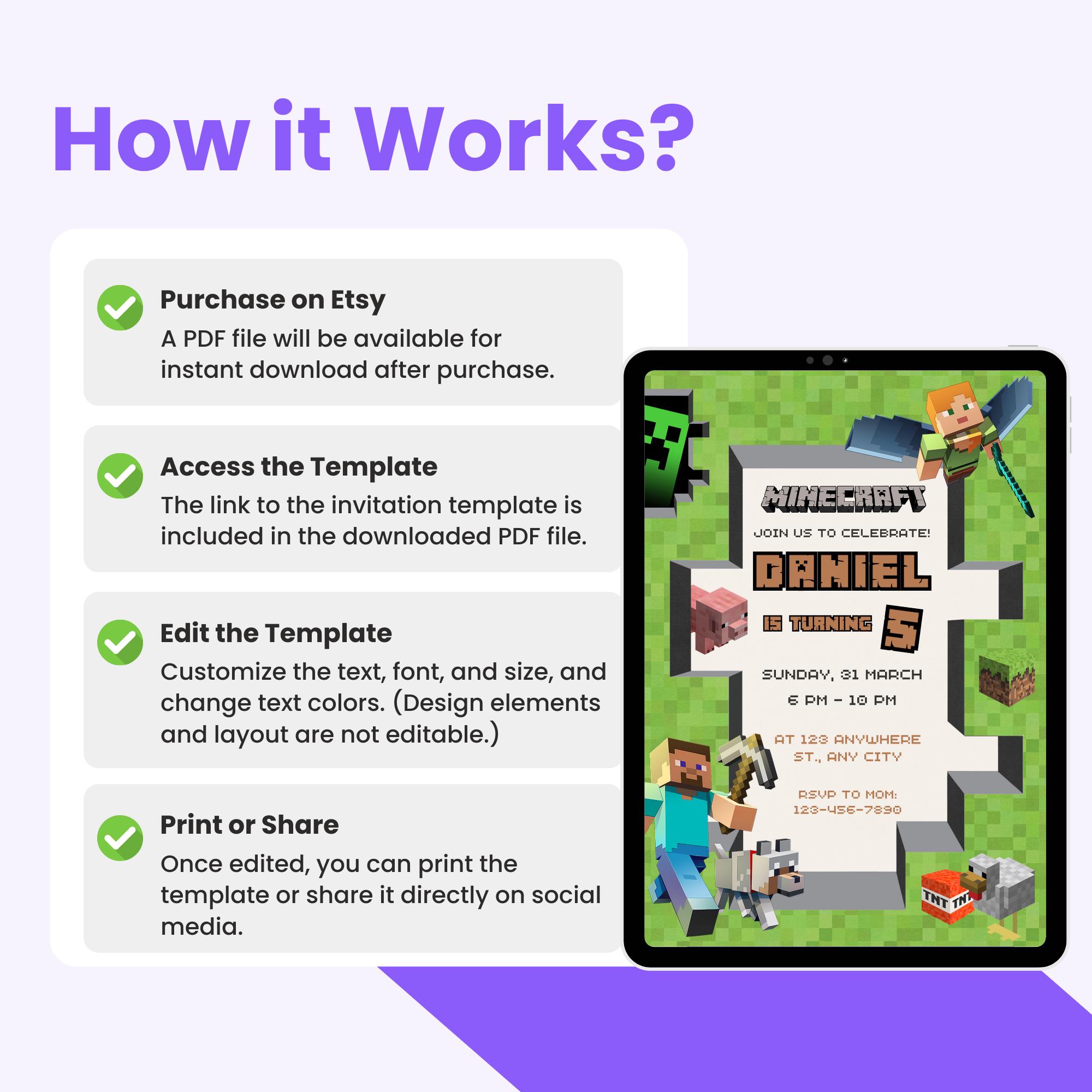 Simple Canva Invite Instructions