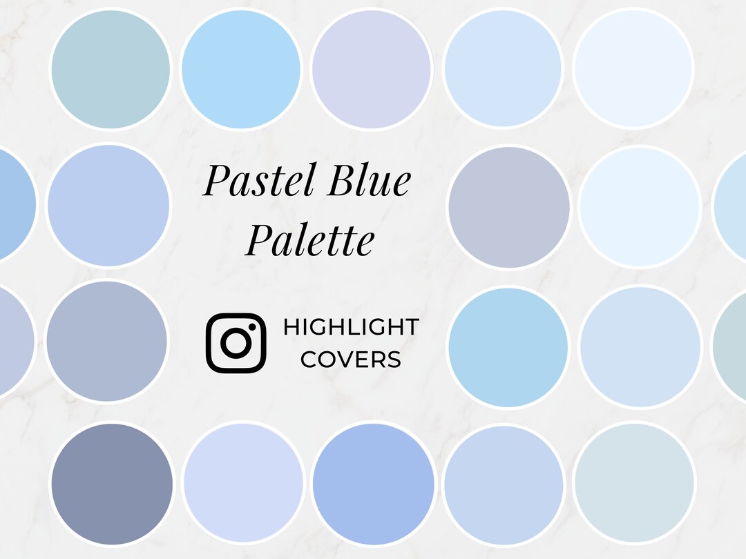 20 Pastel Blue Instagram Highlight Cover Light Blue Covers Etsy