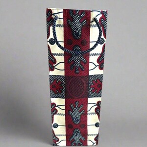 Ethnic, Fabric, Patterned, Handmade Wine and Beverage Gift Bag