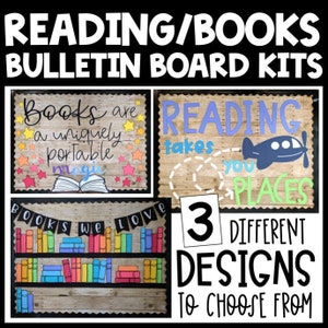 Reading Bulletin Board Kits, Reading Classroom Decor, Classroom Library Decor, Wall Decor, Reading Corner, Back to School, Books We&#39;ve Read