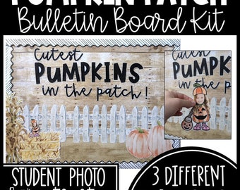 October Bulletin Board Preschool - Fall Bulletin Board Kit - Cutest Pumpkins in the Patch - Halloween Bulletin - Pumpkin Craft for Kids