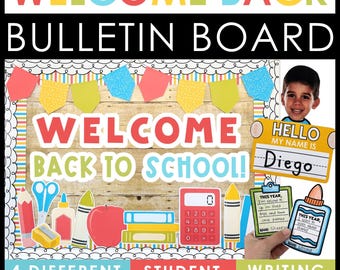 Welcome Back to School Bulletin Board Set Prek Kindergarten 1st Grade Decorations 2nd Grade 3rd Grade 4th Grade Back to School Night Craft