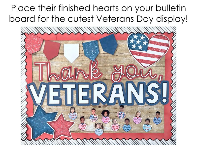 Veterans Day Bulletin Board Banner, Program Decorations, School Parade ...