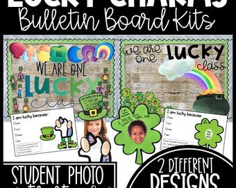 Lucky Charms March Bulletin Board with Craft - St. Patrick's Day Activity - Preschool Craft Activity - One Lucky Class - Leprechaun Craft