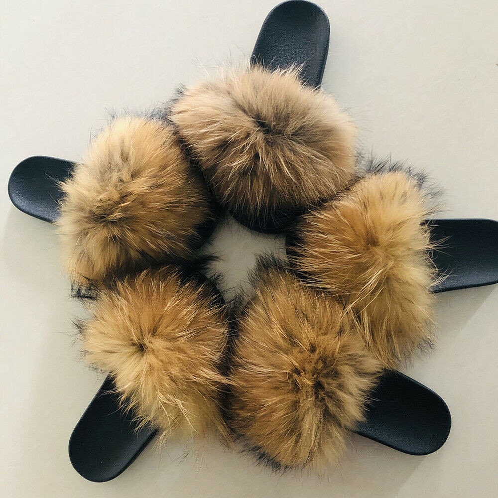 Puma furry slides etsy cheap