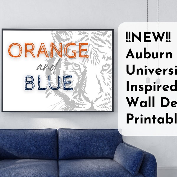 NEW! Auburn University Wall Decor Print | Graduation Gift | Housewarming Gift | Wedding Gift | War Eagle