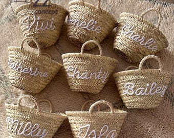 50% Off PERSONALIZED Basket,bridal shower bags,customized straw bags,custom beach bag,straw tote,embroidered bags