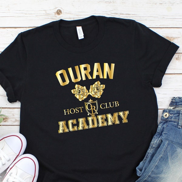 Ouran Host Club Academy Crewneck Shirt, Unisex T-Shirt - Ouran High School Host Club Academy Shirt, Ouran Academy Shirt3