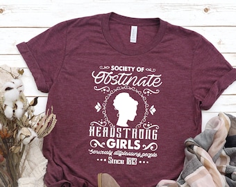 Vereniging van eigenzinnige eigenzinnige meisjes, Jane Austen shirt, Jane Austen fan shirt, trots en vooroordelen shirt, feministisch shirt, feminisme shirt4