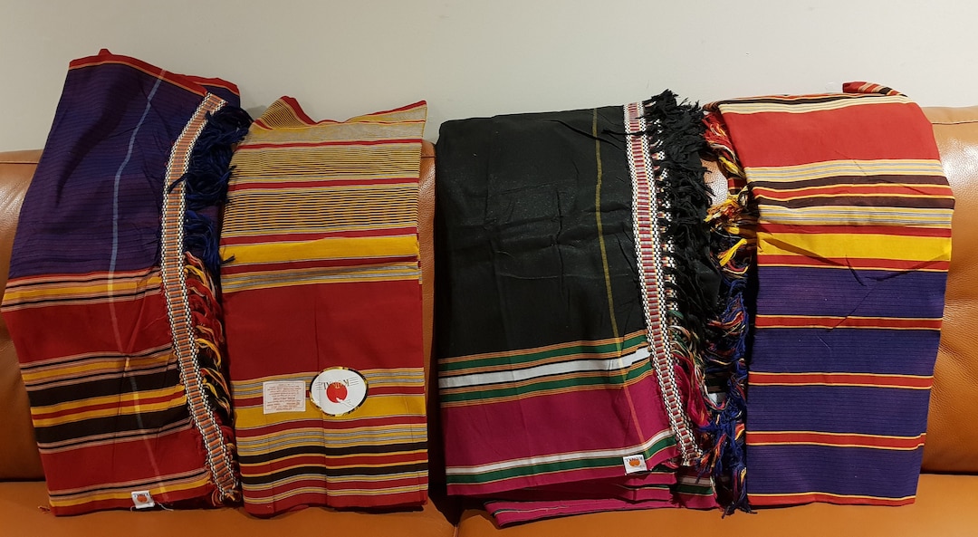 Ugandan Kikoyi Kikoy Woven Fabric Kitambi Multi Coloured Etsy