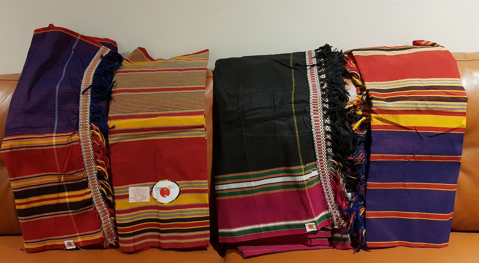 Ugandan Kikoyi Kikoy Woven Fabric Kitambi Multi Coloured Etsy