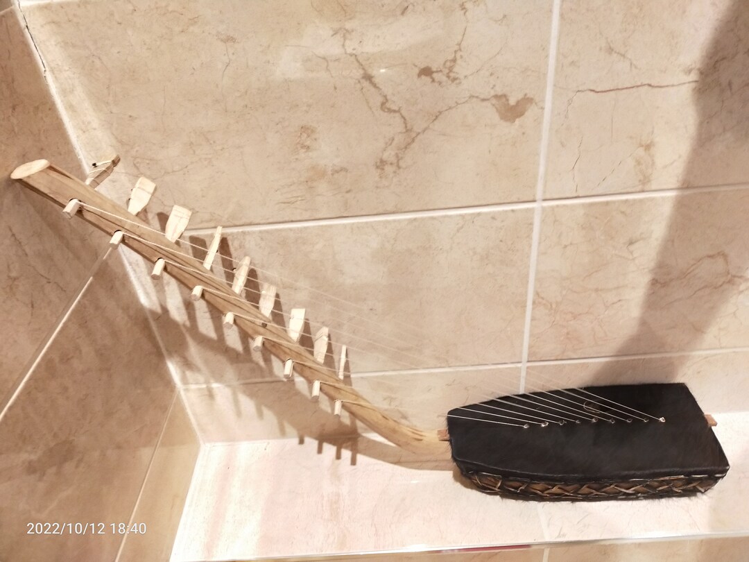 Bow Harp Adungu Arched Harp Instrument African String Etsy