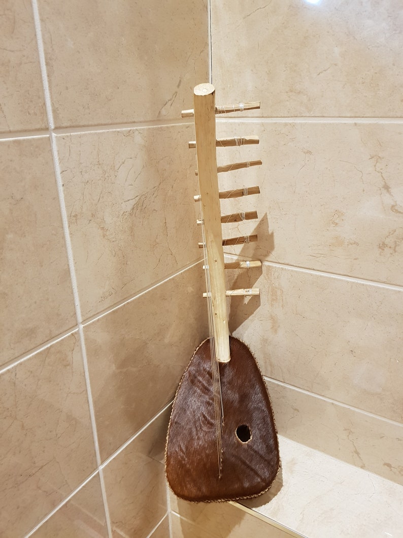 Bow Harp Adungu Arched Harp Instrument African String Etsy