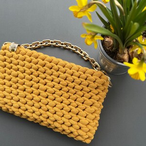 Clutch, Handtasche, Häkeltasche, minimalistisch, Brieftasche, Geschenk
