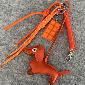 Bag charm & keychain dog | Dachshund bag charm | Gift idea for dog lovers | Purse accessory | Various colors