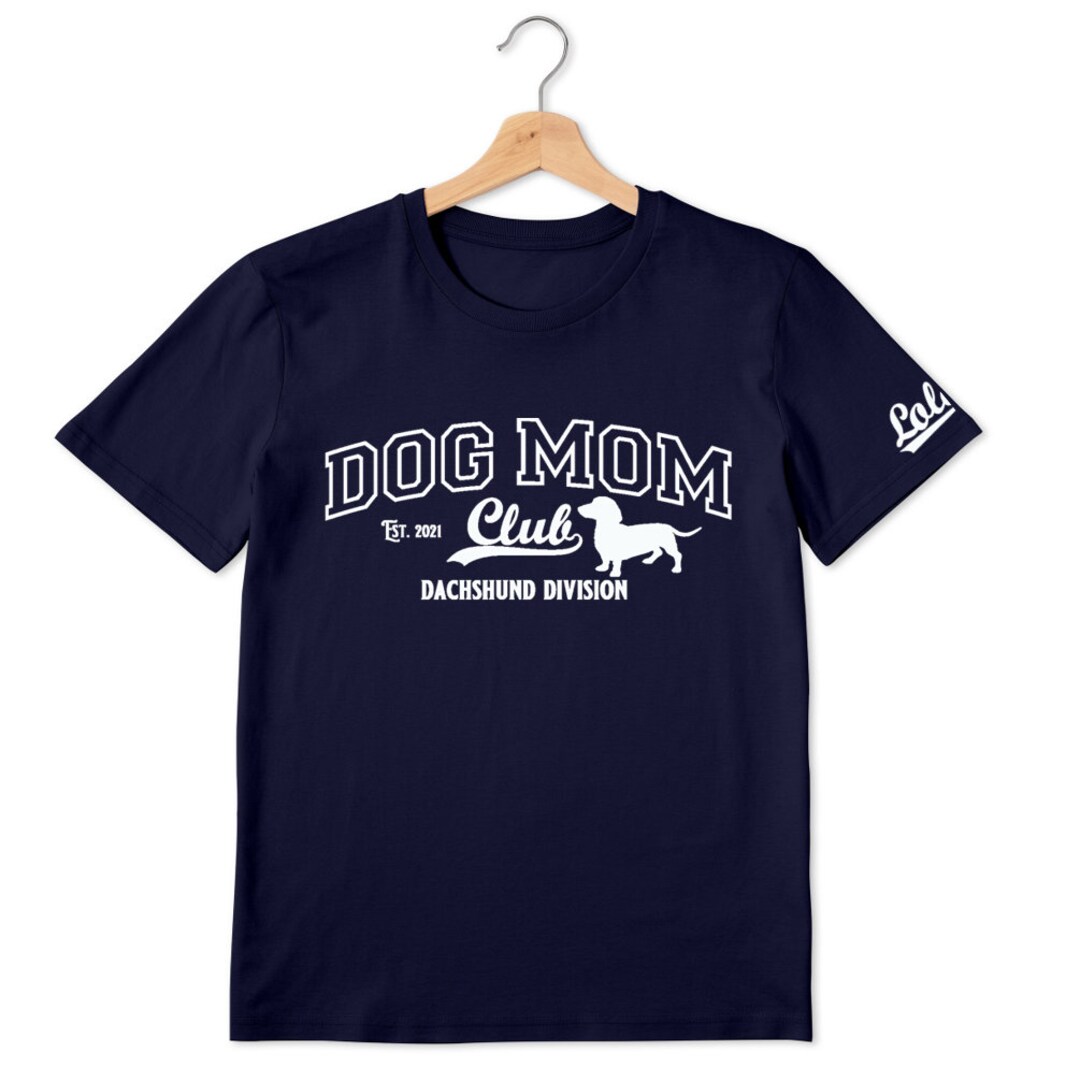 Personalised Name, Dog Mum Club Tee, Dog Mum Tshirt, Custom Dog Breed