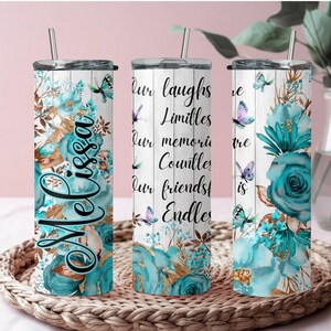 PERSONALIZED Friendship Tumbler for Bestie, Gift for Best Friend Skinny ...