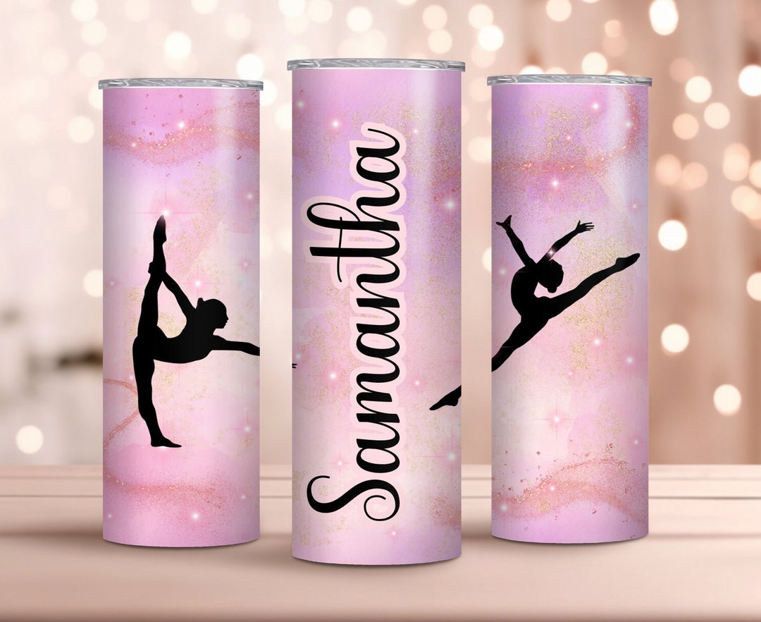 Gymnast Personalized Tumbler With Straw Gymnastics Mug Etsy