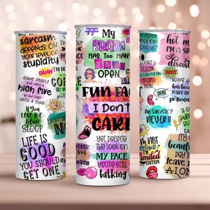 Funny Sarcastic 20oz Tumbler: Co-worker Gift