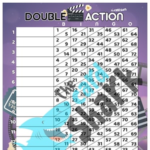 Dubbelactiefilms Bingo Game Card