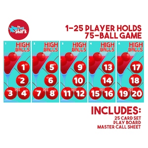 High Balls - This Or That 25 Player Hold Bingo Card Game