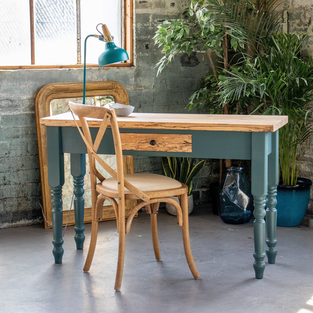 Luxury Modern Desk Console Table Hall Table Bespoke Desk Spalted Beech