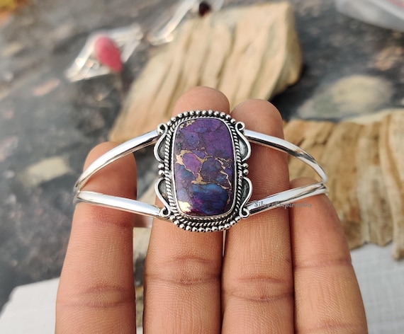 Purple Copper Composite Turquoise Jewelry – Ana Silver Co