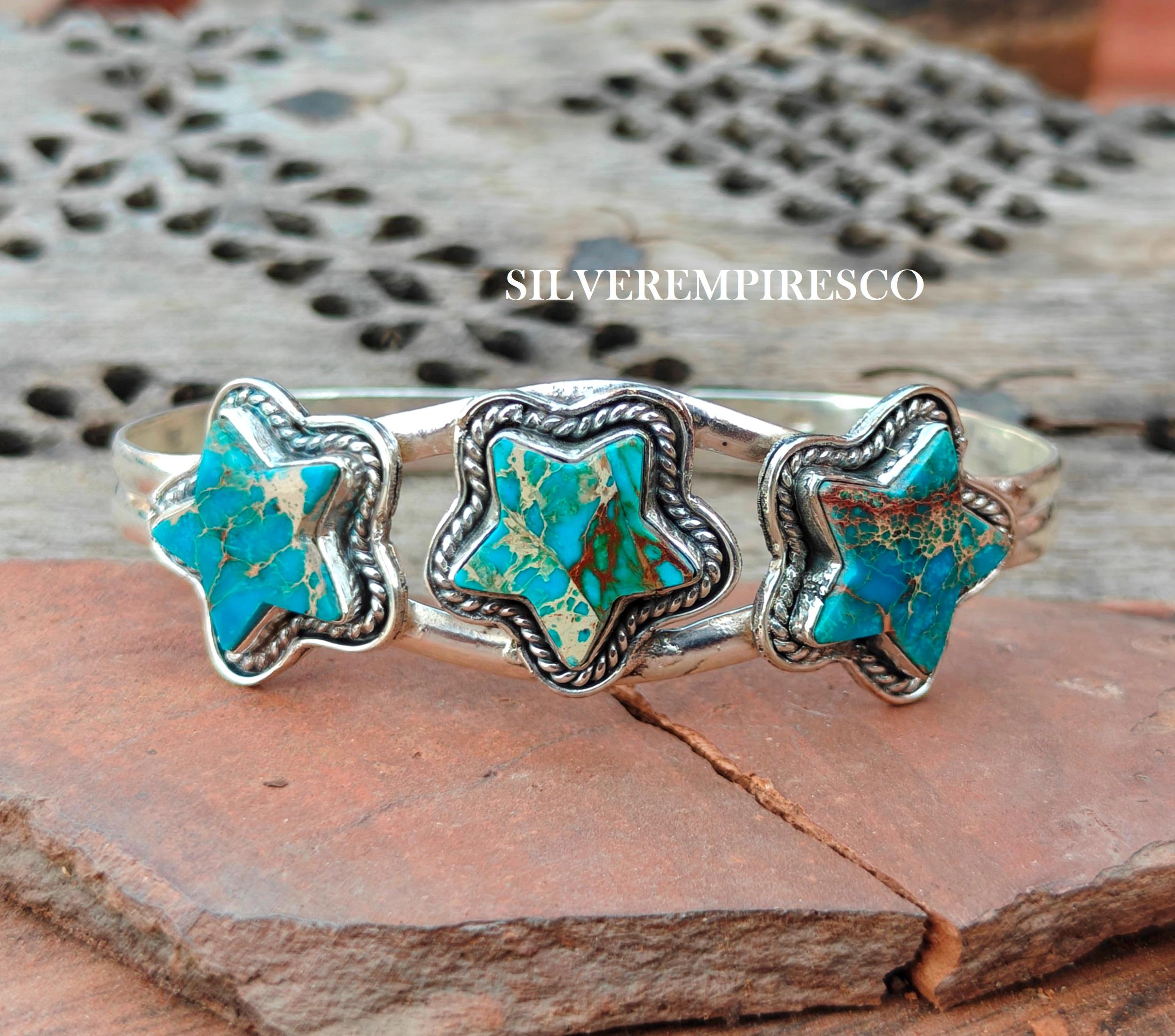 Turquoise Star Bracelet - Etsy