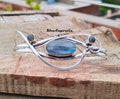Amazing Labradorite Bangle, 925 Sterling Silver Bangle, Gemstone Bangle, Beautiful Bangle, Real Stone Blue Fire Bangle, Handmade Bangle Gift